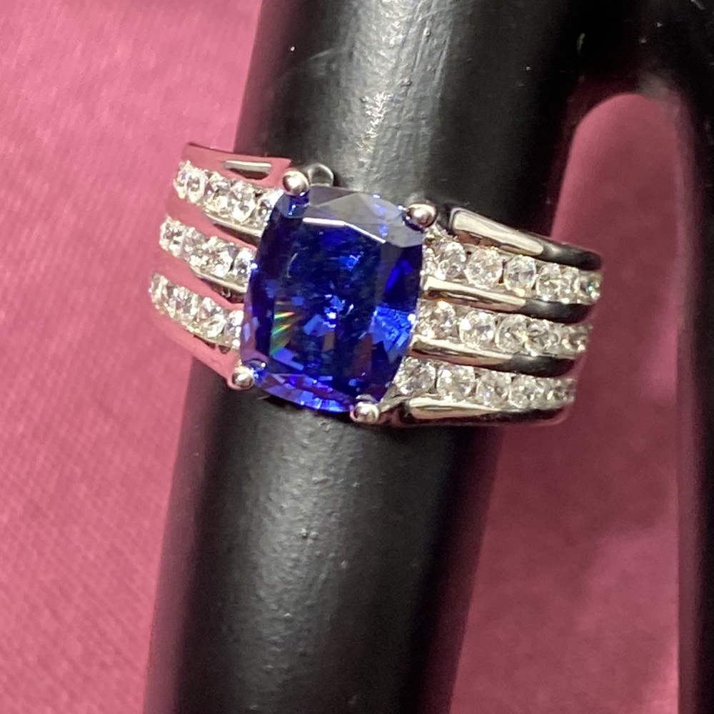 Bella Luce Esotica Tanzanite and White Diamond Simulants Ring